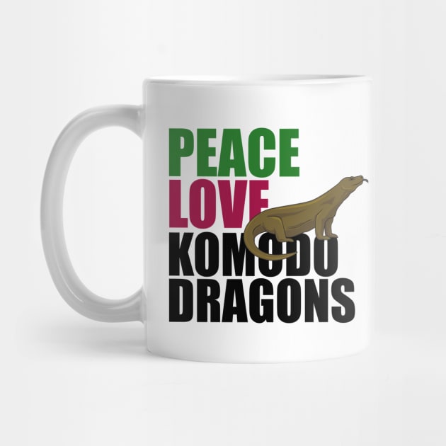 Peace Love Komodo Dragons by epiclovedesigns